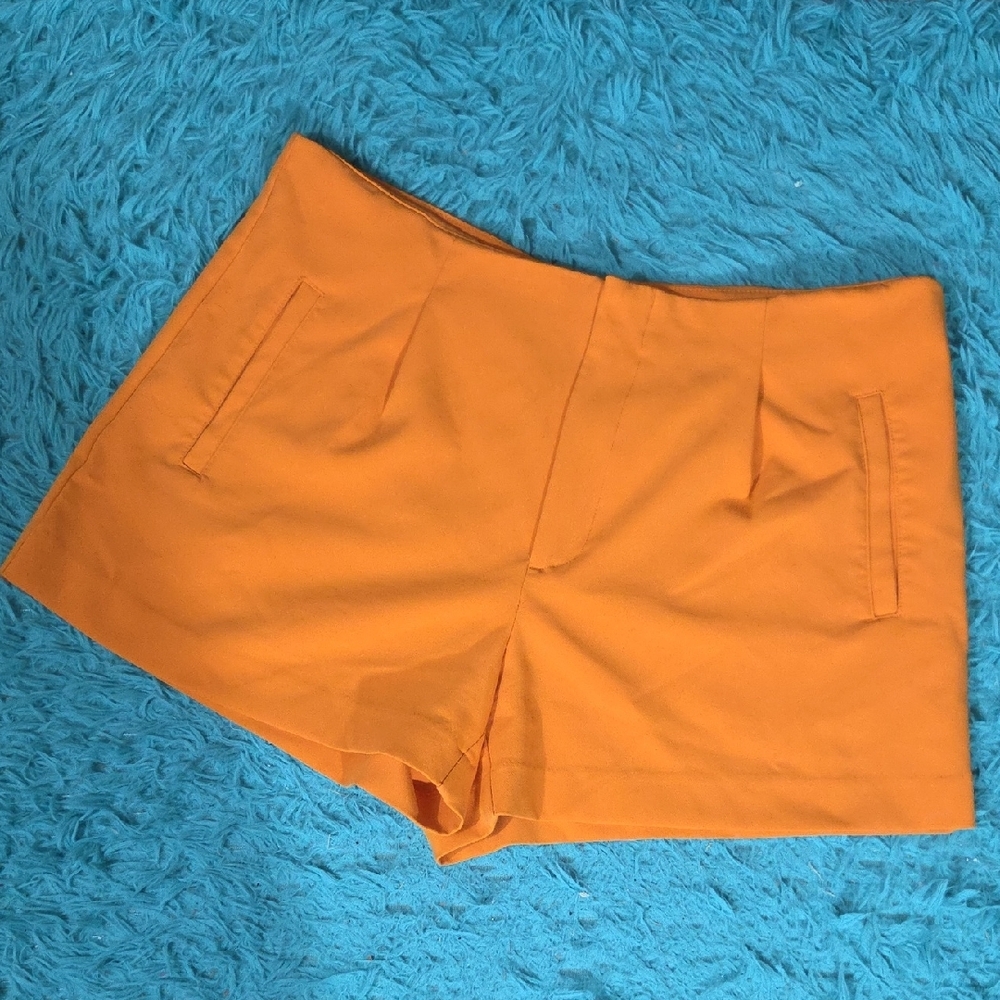 A New Day Flat Front Orange Shorts